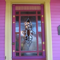Painted lady door
