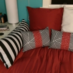 Fourth pillow done - the red one