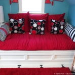 Ninth pillow added to daybed